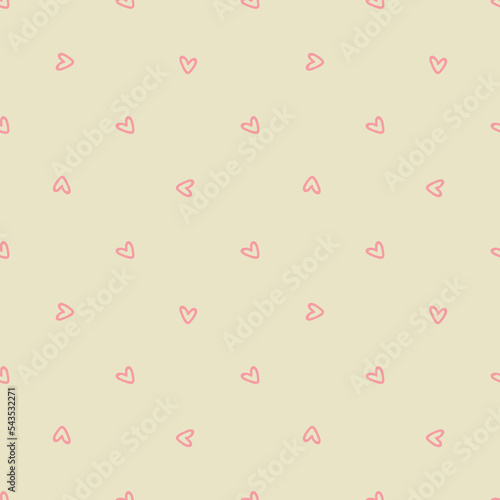 Pink hearts pattern. Design for Valentines Day photo