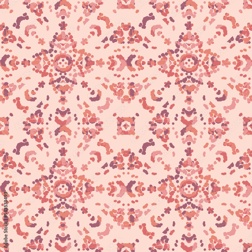 Seamless fractal pattern in vector format for printed fabrics or any ...