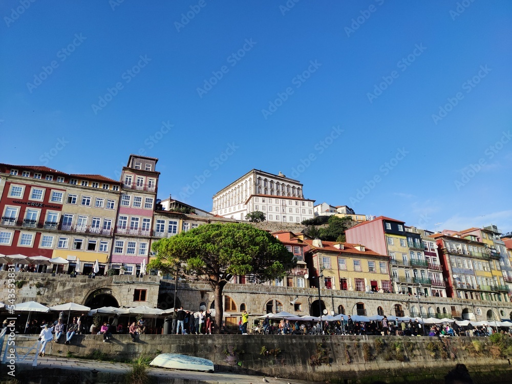 colorful houses of Porto, travel in Portugal