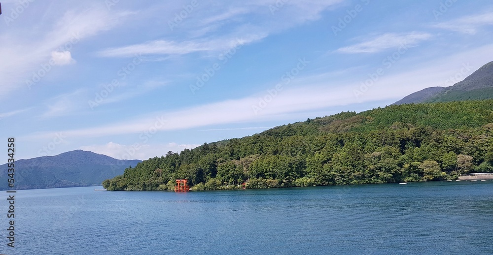 Obraz premium lake and mountains