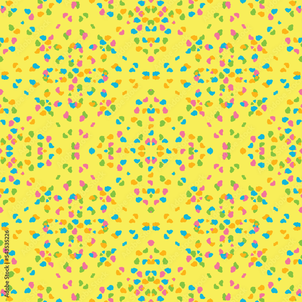 Seamless fractal pattern in vector format for printed fabrics or any ...