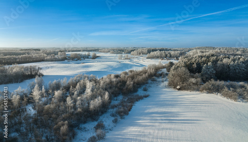 A winter day in the countryside of Latgale