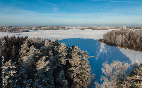 A winter day in the countryside of Latgale