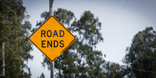 Road Ends Sign