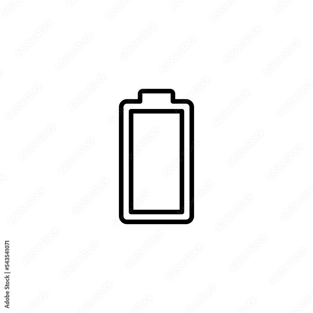 Battery icon vector illustration. battery charging sign and symbol. battery charge level