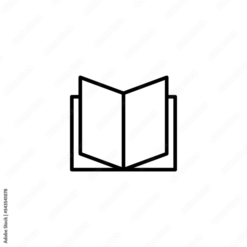 Book icon vector illustration. open book sign and symbol. ebook icon Book icon vector illustration. open book sign and symbol. ebook icon