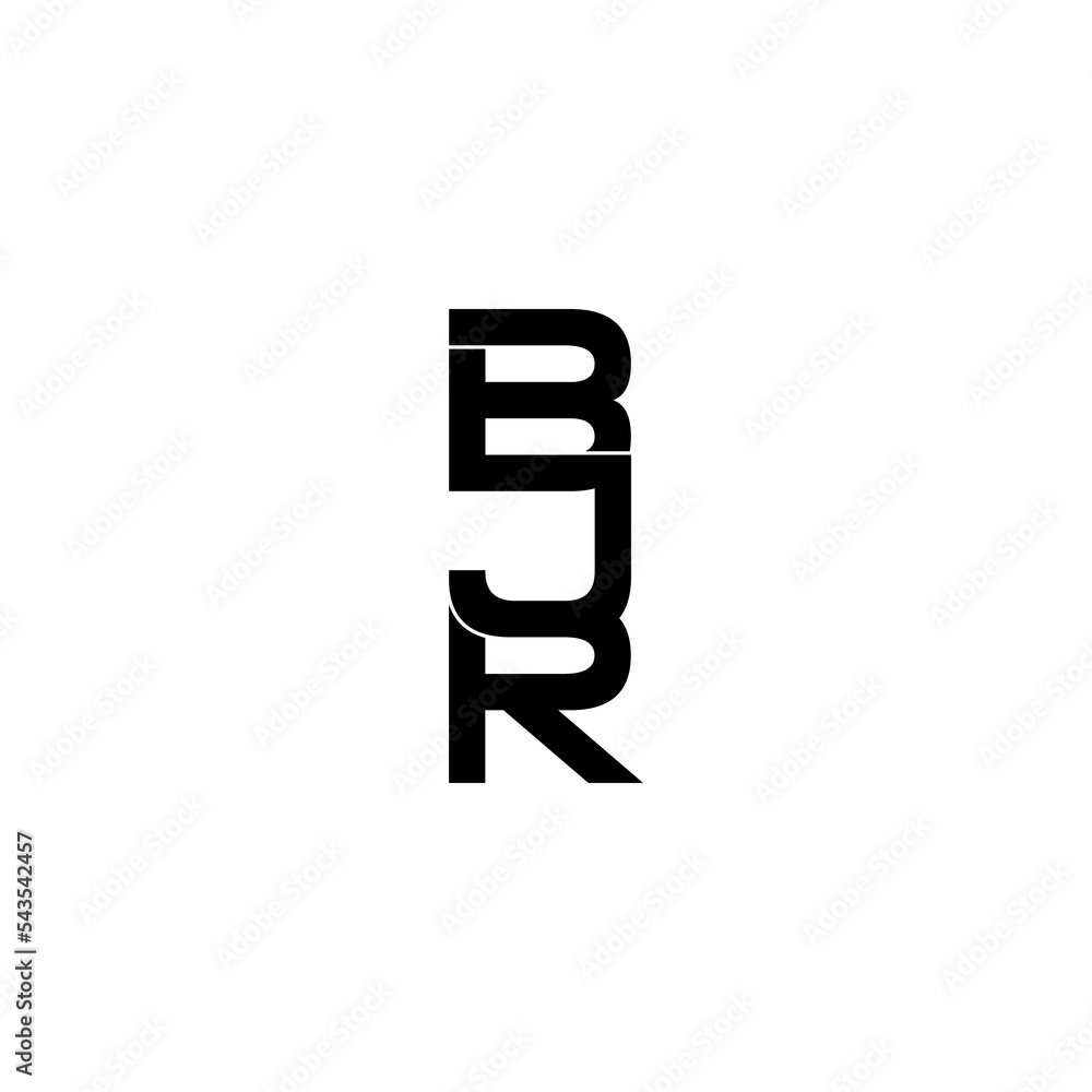 bjr letter initial monogram logo design bjr letter initial monogram logo design