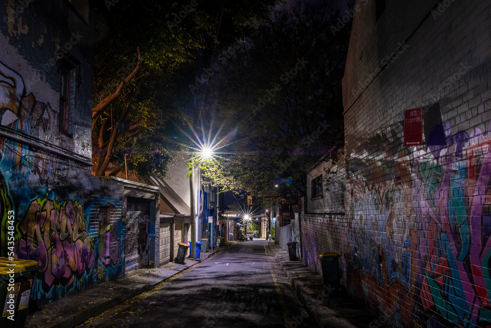backstreet at night