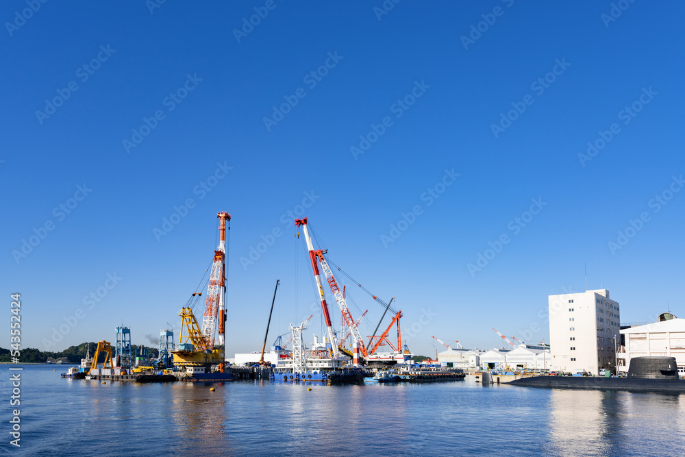 神奈川県横須賀市　YOKOSUKA軍港めぐりの風景