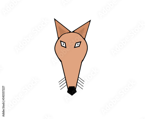 fox head vector