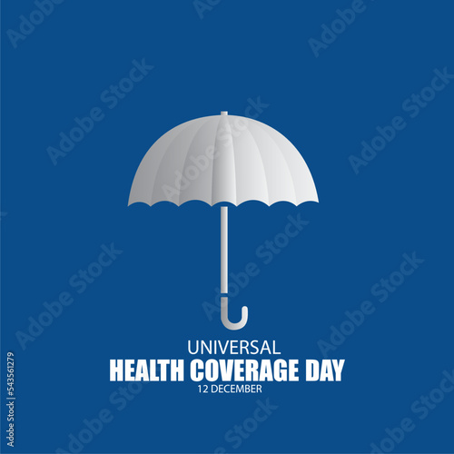 Vector Illustration for World Health Coverage Day. Simple and Elegant Design