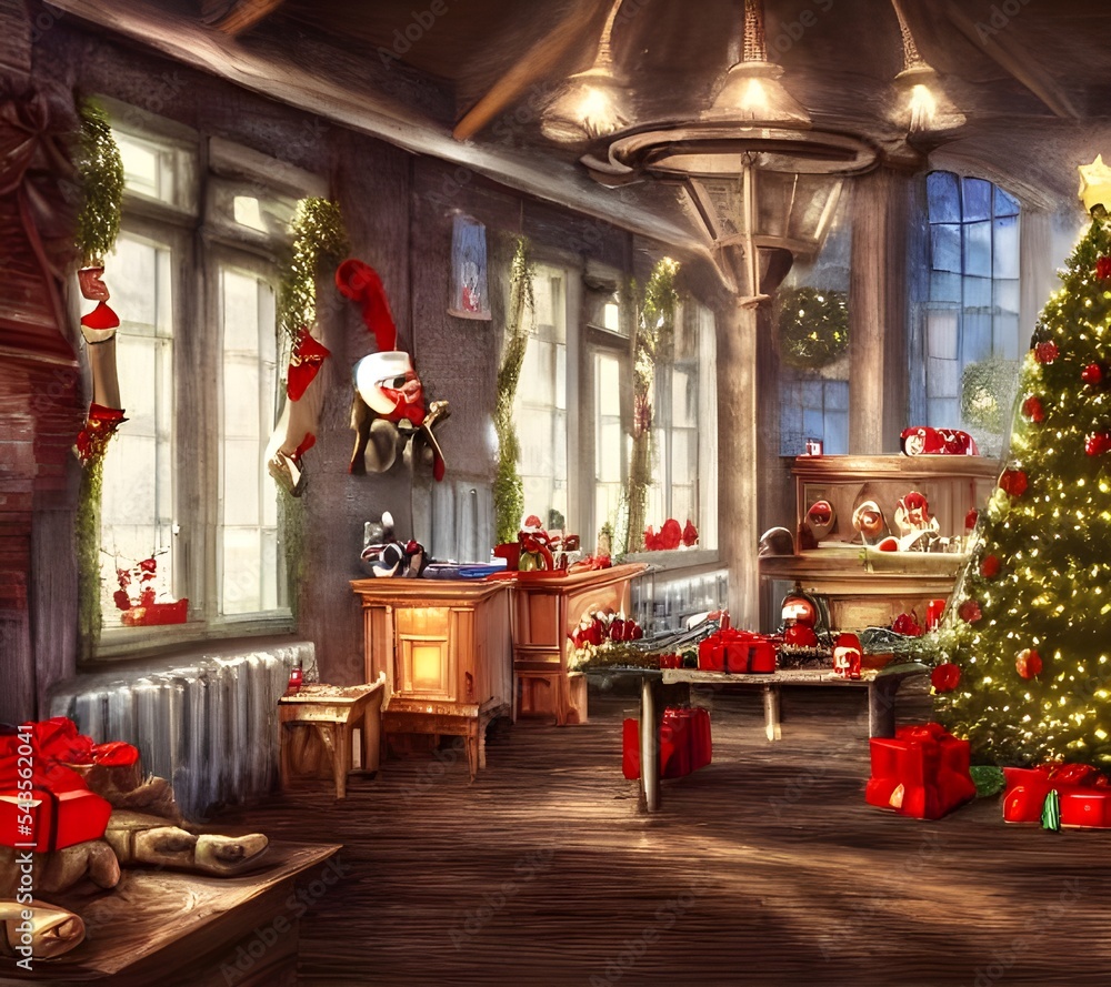 It's Christmas time at the toy factory! All of the elves are busily