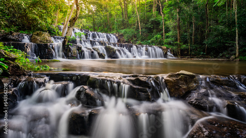 Fototapeta Naklejka Na Ścianę i Meble -  Samlan Waterfall in Namtok Samlan National Park, Saraburi, Thailand