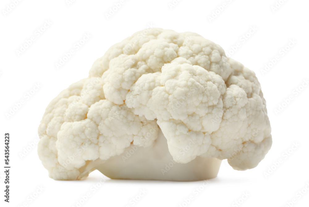 Cut fresh raw cauliflower on white background Cut fresh raw cauliflower on white background