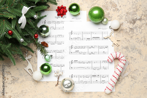 Note sheets with Christmas ...