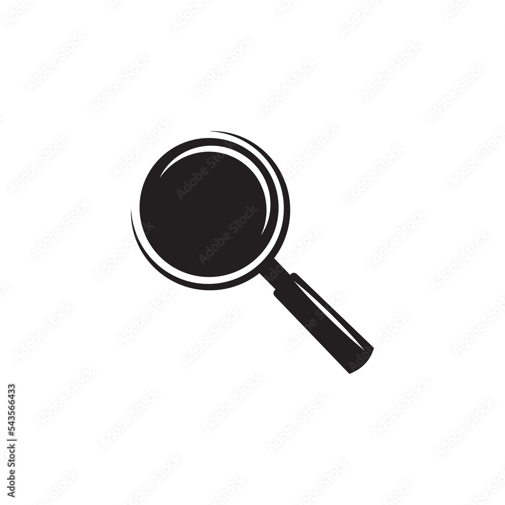 Magnifier vector flat isolated image. Magnifier vector flat isolated image.