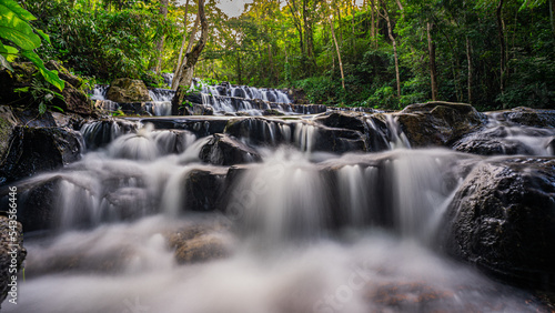 Samlan Waterfall in Namtok Samlan National Park, Saraburi, Thailand photo