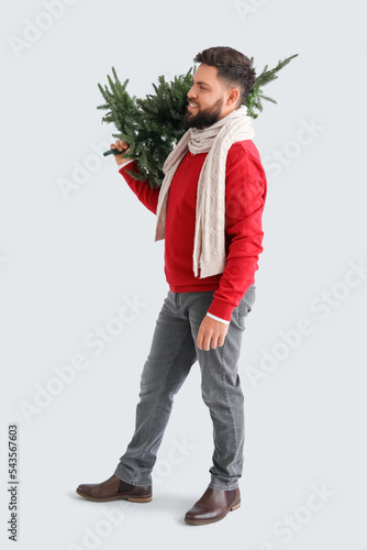 Handsome man with Christmas...
