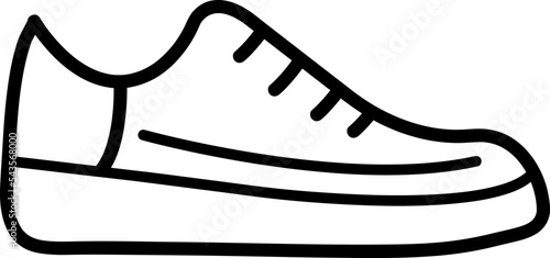 shoe vector thin line icon on white background..eps 