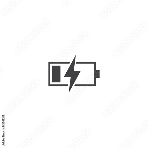 Battery simple clean icon vector