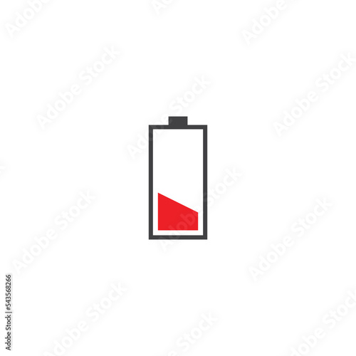 Battery simple clean icon vector