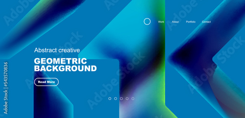 Fluid triangles minimal abstract background. Techno or business concept, pattern for wallpaper, banner, background, landing page