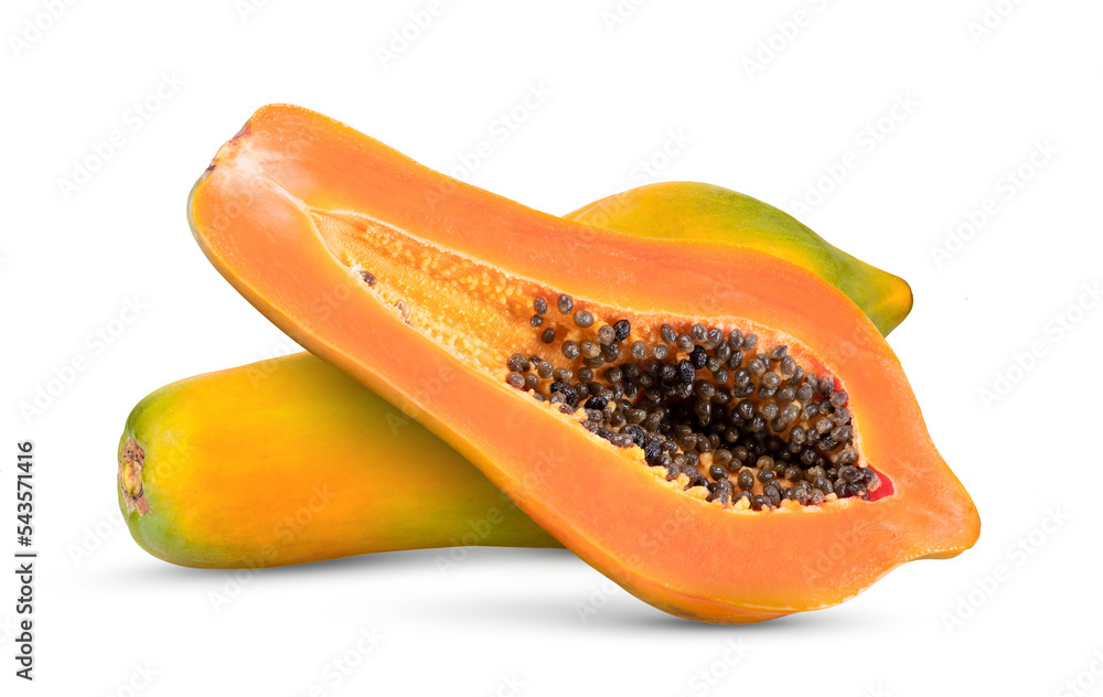 papaya isolated on transparent png papaya isolated on transparent png
