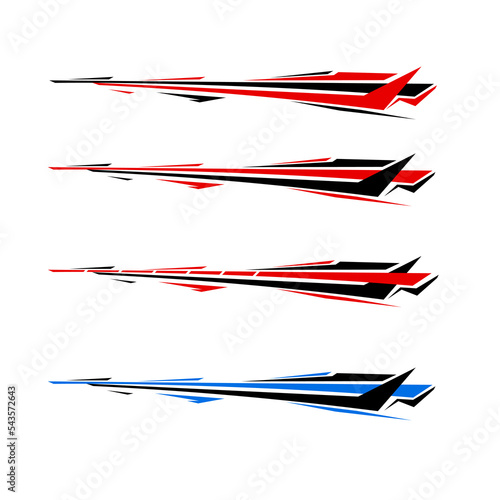 yacht ship wrapping sticker design vector