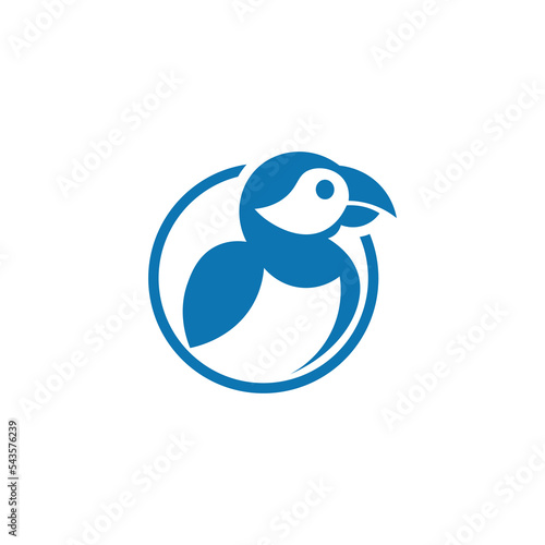 Puffin Bird Simple Logo Icon