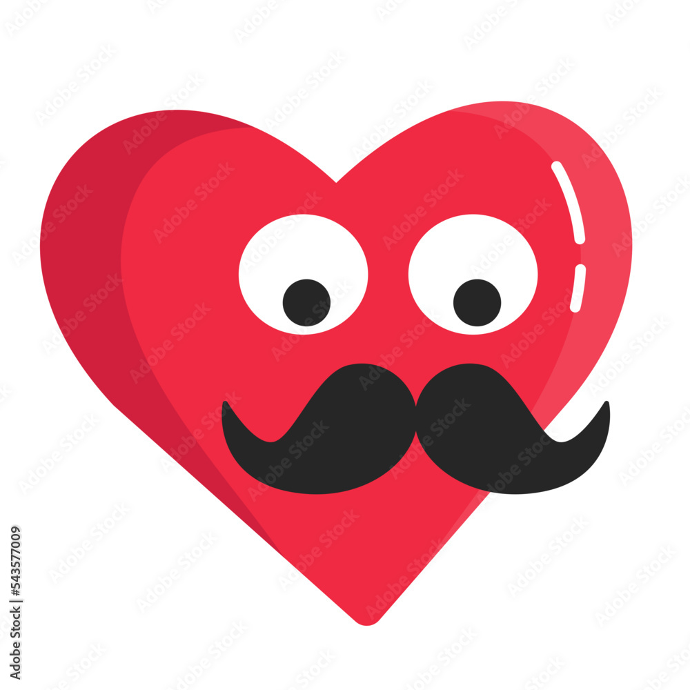 Emoji valentine uncle moustache emoticon yellow pink red face confuse funny symbol illustration smile happy Emoji valentine uncle moustache emoticon yellow pink red face confuse funny symbol illustration smile happy