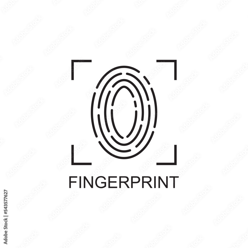 fingerprint icon , identification icon vector fingerprint icon , identification icon vector
