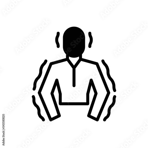 Black solid icon for trembl