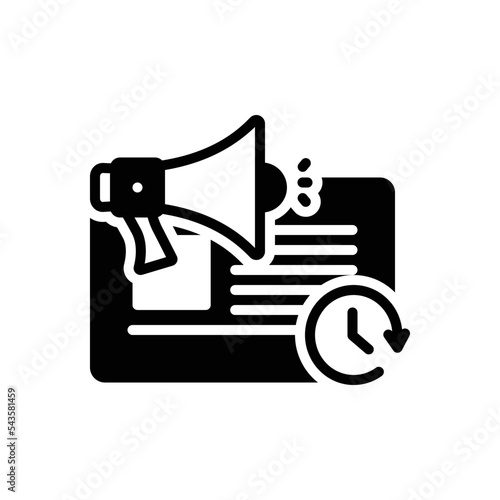 Black solid icon for lately