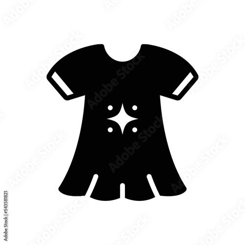 Black solid icon for nylon 