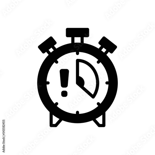 Black solid icon for limitation