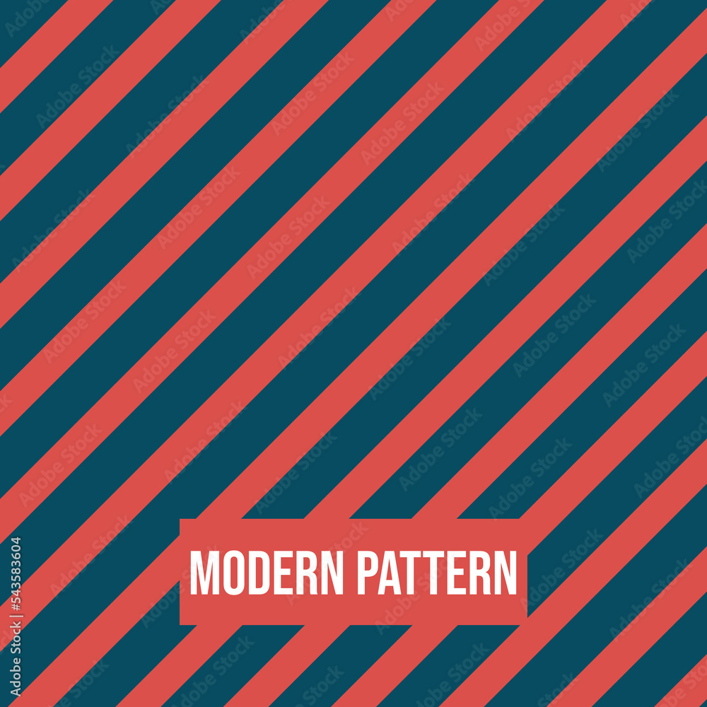 Fototapeta premium Abstract geometric pattern with lines strip pattern seamless vector background. Blue and Red texture can be used in cover design, book design, poster, cd cover, flyer, website backgrounds or ads