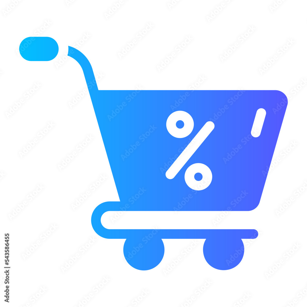shopping cart gradient icon shopping cart gradient icon