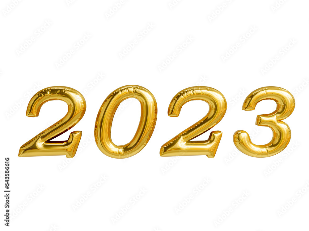 2023 3D Realistic Gold Foil Balloons. 2023 3D Realistic Gold Foil Balloons.