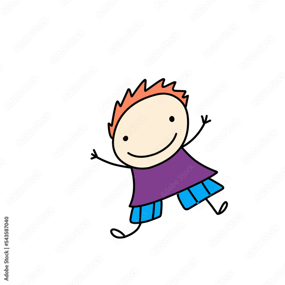 Hand Drawn Childish Doodle Adobe Stock