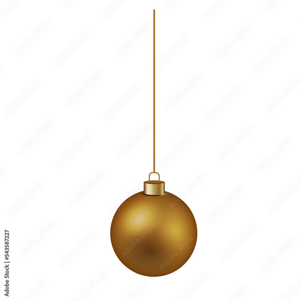 golden christmas ball isolated golden christmas ball isolated