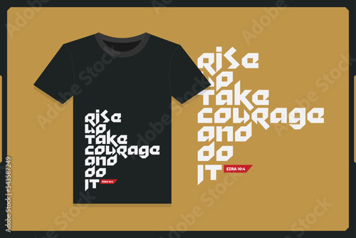 Take Courage Inspirational Shirt Bible Verse  