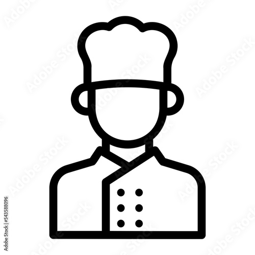 chef line icon photo