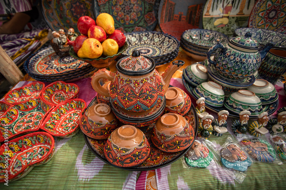The ceramic collection can be purchased anywhere in Uzbekistan.