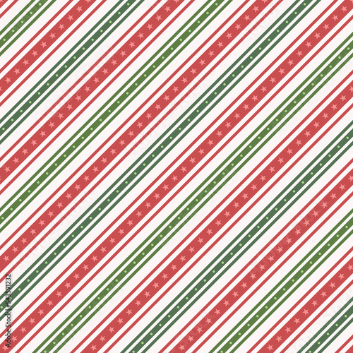 Red and Green Striped seamless repeat pattern background