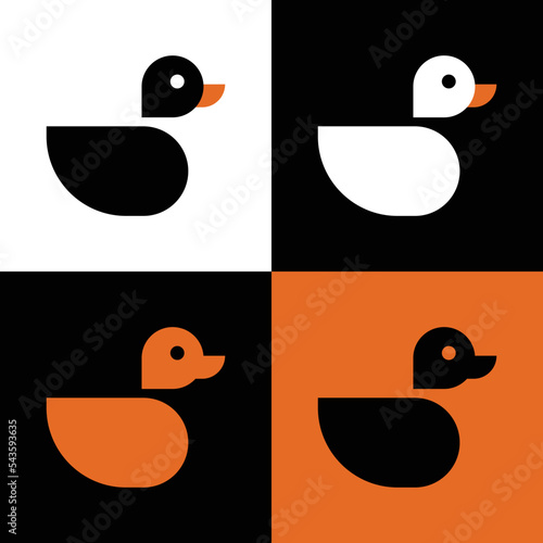 Duck Logo Icon Template Vector