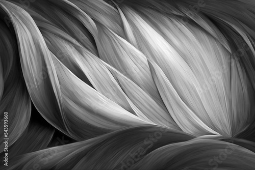 Black and white background texture, different shades of grey, white and dark black , luxury and flowing abstract design 
