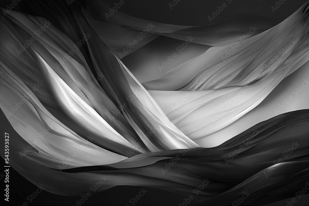 Fototapeta premium Black and white background texture, different shades of grey, white and dark black , luxury and flowing abstract design