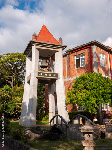 a bell tower in tamsui