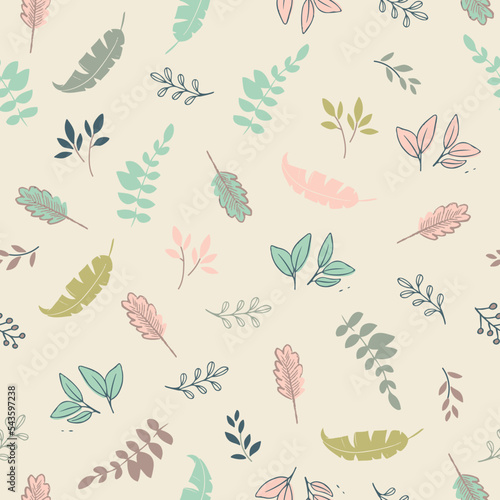 Foliage, leaves, conversational seamless pattern, print, doodle, floral print, tags, positive quotes, slogans, fabric, organic, thanksgiving, christmas, textile, tshirt, and wrapping, sustainable