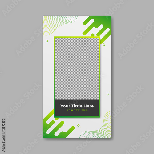 Trendy editable social media story, Tik Tok Vertical Portrait Video Banner Design template for social media